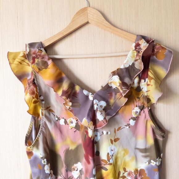 Y2K plus size floral dress - Picture 2 of 8